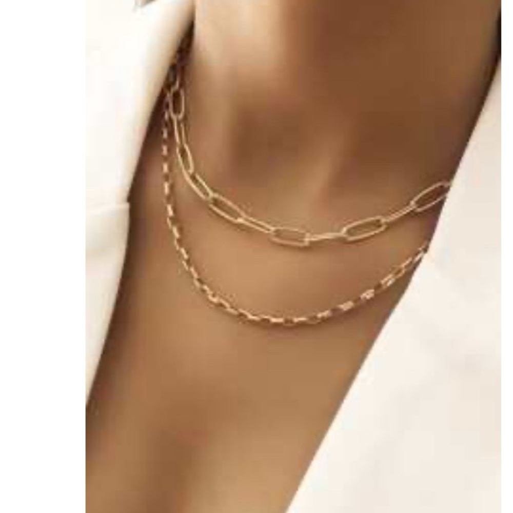 Gold necklaces